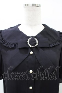 画像3: Ank Rouge / キラキラバックルリボンブラウス M ブラック H-26-04-01-063-CA-BL-NS-ZH