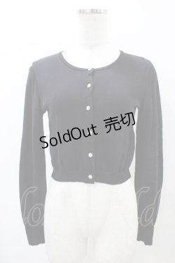 画像1: JESUS DIAMANTE / ロココボタンカーデ Free ブラック H-26-04-01-064-JE-TO-NS-ZH