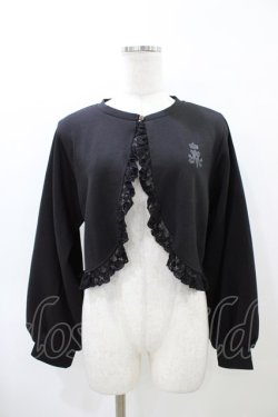 画像1: m petit by misako / NINA'sコラボ ボレロ M ブラック H-26-04-01-065-LO-JA-NS-ZH