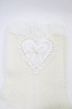 画像2: m petit by misako / AMCSNIハートPL  アイボリー H-26-04-01-029-LO-ZA-NS-ZH