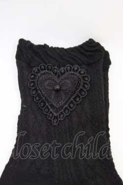 画像2: m petit by misako / AMCSNIハートPL  ブラック H-26-04-01-033-LO-ZA-NS-ZH