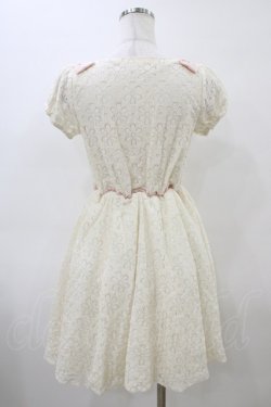 画像2: LODISPOTTO / お花レースワンピース M アイボリー/ピンク H-26-04-01-039-LO-OP-NS-ZH