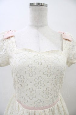 画像3: LODISPOTTO / お花レースワンピース M アイボリー/ピンク H-26-04-01-039-LO-OP-NS-ZH