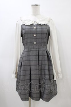 画像1: evelyn / 花ビジューワンピース Free グレー H-26-04-01-040-LO-OP-NS-ZH