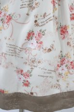 画像3: LODISPOTTO / バックレースアップ花柄ワンピース M アイボリー H-26-04-01-041-LO-OP-NS-ZH (3)