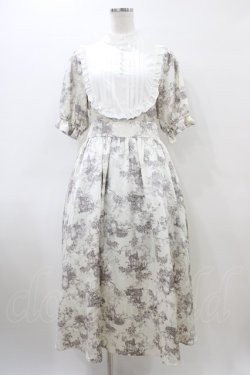 画像1: m petit by misako / トワルドジュイワンピース M オフ H-26-04-01-042-LO-OP-NS-ZH