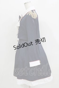 画像2: Amavel / Royal Palace Fanfareミドル丈ワンピース Free ネイビー H-26-04-02-028-CA-OP-NS-ZH