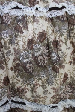 画像4: metamorphose / 【プラスサイズ】ゴブランブーケ シャーリングティアードミディアムジャンパースカート プラスサイズ ブルー系 H-26-04-02-003-ME-OP-NS-ZH