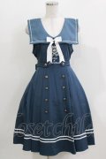 Amavel / Petit Monde Collegeジャンパースカート Free ブルー H-26-04-02-030-CA-OP-NS-ZH