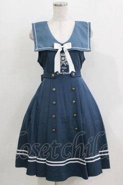 画像1: Amavel / Petit Monde Collegeジャンパースカート Free ブルー H-26-04-02-030-CA-OP-NS-ZH