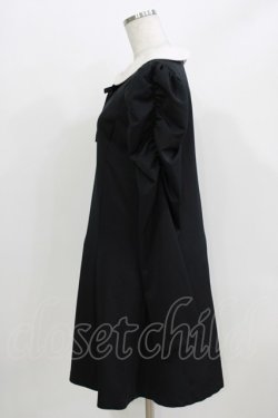 画像2: Ank Rouge / パワショルAラインワンピース M ブラック H-26-04-02-036-CA-OP-NS-ZH