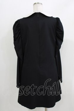 画像3: Ank Rouge / パワショルAラインワンピース M ブラック H-26-04-02-036-CA-OP-NS-ZH