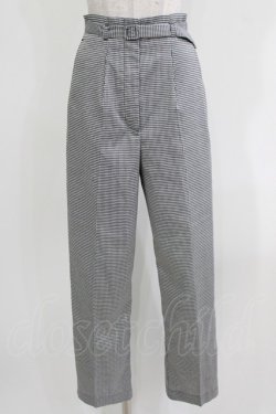 画像1: F&A / センタープレスタックパンツ Free BLACK×WH H-26-04-02-040-LO-PA-NS-ZH