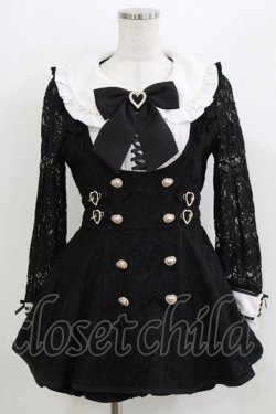 画像1: LIZ LISA / サイドハートバックルレースセットアップ Free ブラック H-26-04-02-043-LO-OP-NS-ZH