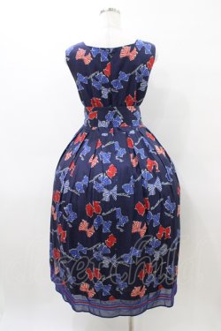 画像2: Jane Marple / Anniversary ribbonsスクエアドレス  ネイビー H-26-04-02-1022-JM-OP-KB-ZH