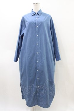 画像1: RNA / ロングシャツワンピース  ブルー H-26-04-02-1026-PU-OP-KB-ZH