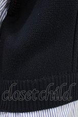 画像3: Jane Marple Dans Le Salon / Tilden vest and stripe trompe-l'oeil dress  ネイビー×ブルー H-26-04-02-1027-JM-OP-KB-ZH (3)