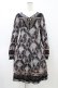 画像1: Rozen Kavalier / ビジュー付プリントワンピース  ブラック H-26-04-02-1030-OO-OP-KB-ZH (1)