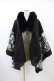 画像1: Qutie Frash / ポンチョコート  ブラック H-26-04-02-1004-QU-CO-KB-ZH (1)