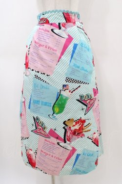 画像1: MILK / MILK Sweetsロングスカート  ポップダイナー H-26-04-02-1033-ML-SK-KB-ZH