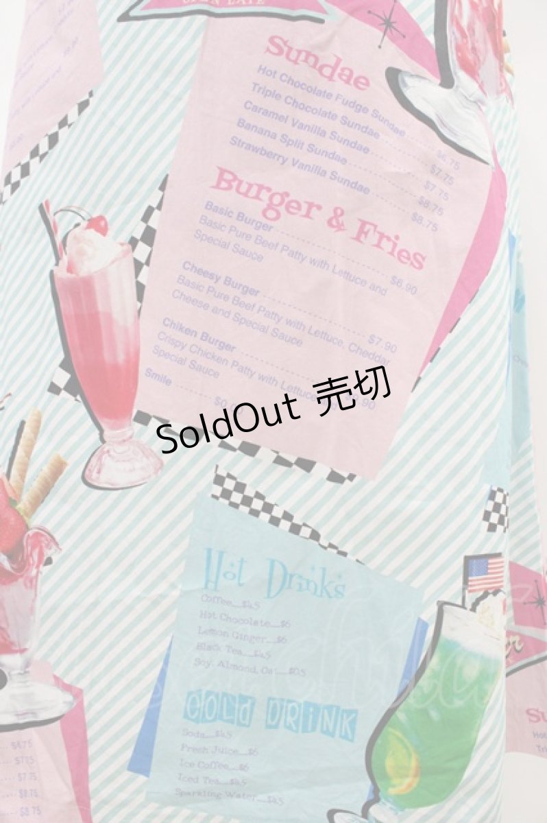 画像3: MILK / MILK Sweetsロングスカート  ポップダイナー H-26-04-02-1033-ML-SK-KB-ZH (3)