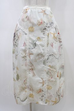 画像1: MILK / sea creaturesロングスカート  アイボリー H-26-04-02-1034-ML-SK-KB-ZH