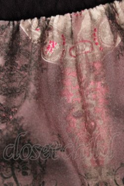 画像4: OZZ ANGELO / 総柄裾レーススカート  ブラウン H-26-04-02-1035-OO-SK-KB-ZH