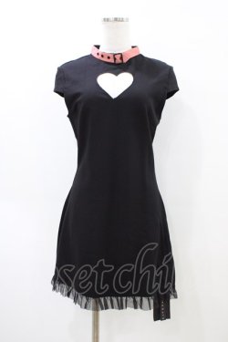 画像1: PUNK RAVE / POSTER GIRL DRESS M ブラック H-26-04-02-1038-PU-OP-KB-ZH