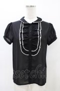 MILK / ROMANTIC ブラウス  ブラック H-26-04-02-1040-ML-BL-KB-ZH