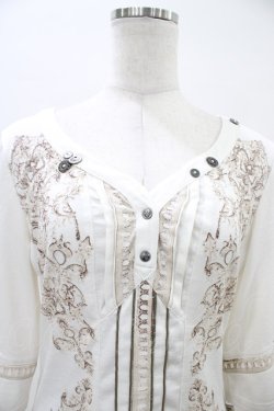 画像3: OZZ ANGELO / プリント5部袖トップス  オフ H-26-04-02-1043-OO-TO-KB-ZH