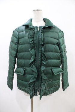 画像1: Jane Marple / フロントフリルダウンジャケット M グリーン H-26-04-02-1005-JM-JA-ET-ZH