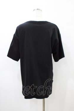 画像2: RNA AUDITION / ロゴ刺繍T-shirt  ブラック H-26-04-02-1047-0-TO-KB-ZH