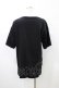 画像2: RNA AUDITION / ロゴ刺繍T-shirt  ブラック H-26-04-02-1047-0-TO-KB-ZH (2)