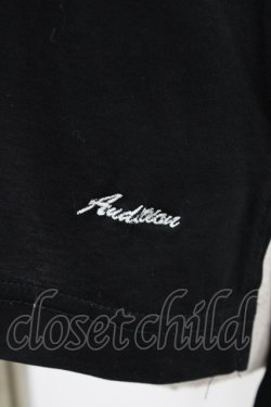画像3: RNA AUDITION / ロゴ刺繍T-shirt  ブラック H-26-04-02-1047-0-TO-KB-ZH