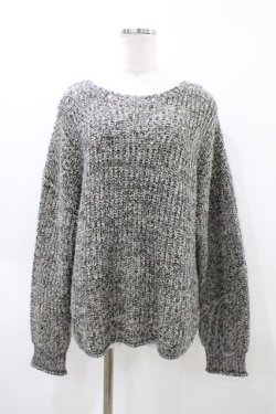 画像1: RNA / ネオンカラーモヘヤプルオーバー  グレー H-26-04-02-1053-PU-TO-KB-ZH