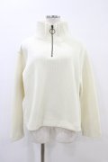 RNA AUDITION / ZIPハイネックトップス  アイボリー H-26-04-02-1060-0-TO-KB-ZH