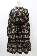 画像1: Jane Marple / Jubilee flowersミニドレス  ブラック H-26-04-02-1009-JM-OP-KB-ZH (1)