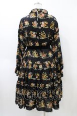 画像2: Jane Marple / Jubilee flowersミニドレス  ブラック H-26-04-02-1009-JM-OP-KB-ZH (2)