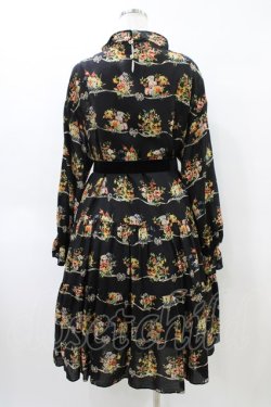 画像2: Jane Marple / Jubilee flowersミニドレス  ブラック H-26-04-02-1009-JM-OP-KB-ZH