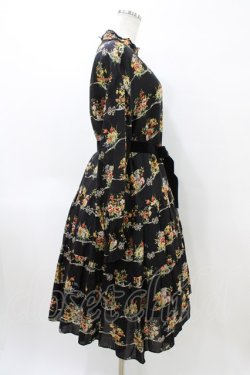 画像3: Jane Marple / Jubilee flowersミニドレス  ブラック H-26-04-02-1009-JM-OP-KB-ZH