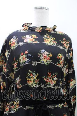 画像4: Jane Marple / Jubilee flowersミニドレス  ブラック H-26-04-02-1009-JM-OP-KB-ZH