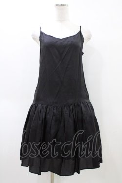 画像1: Jane Marple / ロゴレースポケットドレス  ネイビー H-26-04-02-1010-JM-OP-KB-ZH