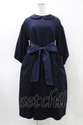 Jane Marple / CREATING ALICE wool botany dress  ネイビー H-26-04-02-1011-JM-OP-KB-ZH