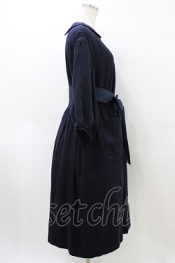 画像3: Jane Marple / CREATING ALICE wool botany dress  ネイビー H-26-04-02-1011-JM-OP-KB-ZH