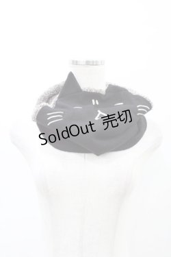 画像1: MINT NeKO / ネコスヌード  ブラック H-26-04-02-1002-HN-ZA-KB-ZH