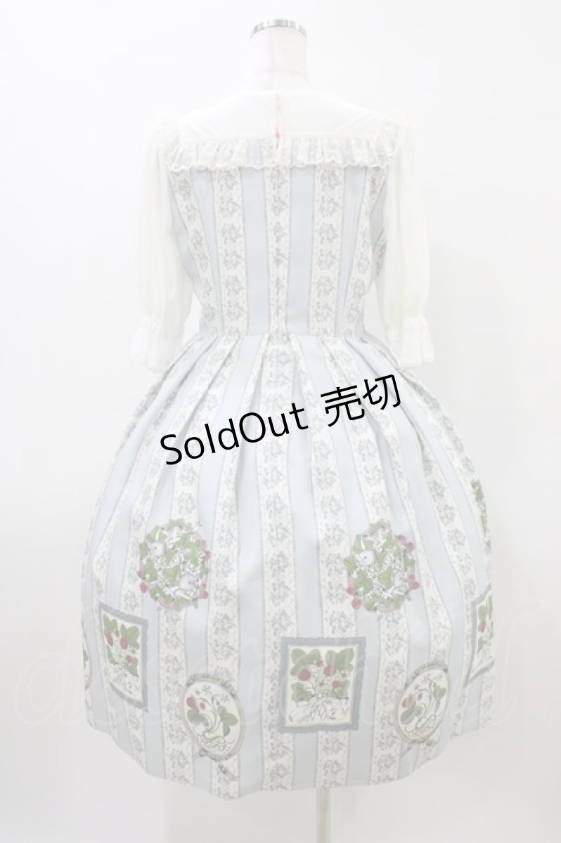 画像2: Melody BasKet / Berry galleryチュール切替ワンピース M サックス H-26-04-02-1015-LO-OP-KB-ZH (2)