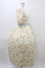 画像3: Melody BasKet / Blooming poppyフロントボタンワンピース M イエロー H-26-04-02-1017-LO-OP-KB-ZH (3)