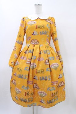 画像1: Emily Temple cute / CIRCLEロングスリーブワンピース  オレンジ H-26-04-02-1018-ET-OP-KB-ZH