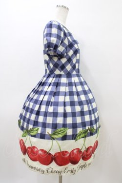 画像3: Emily Temple cute / アニバーサリーチェリーワンピース  青 H-26-04-02-1020-ET-OP-KB-ZH