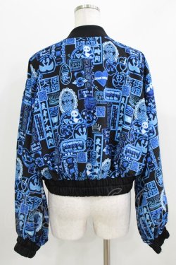 画像3: metamorphose / 電脳Neon少女 リバーシブルブルゾン Free サックス系 H-26-04-02-048-ME-JA-NS-ZH